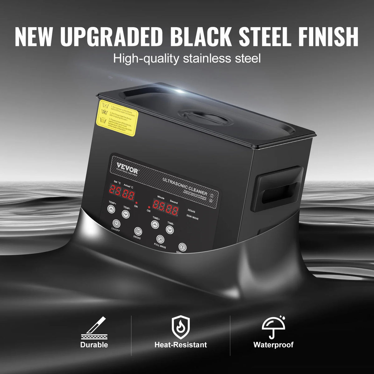 SucceBuy Portable Ultrasonic Cleaner With Adjustable Timer