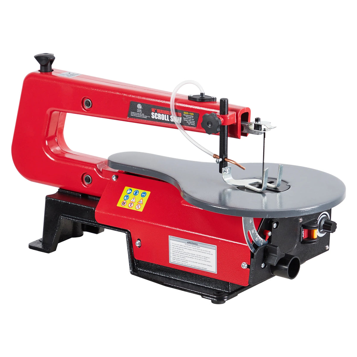HiMISS Variable Speed Scroll Saw With Tilting Table Led Light
