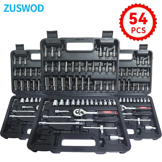 Household Ratchet Wrench Socket Tool Set for Car Repairs