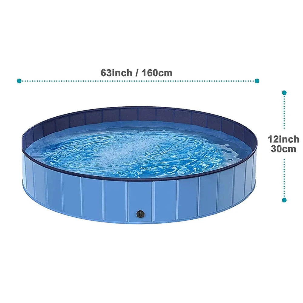 Foldable Portable Dog Swimming Pool Waterproof Pet Grooming Tub