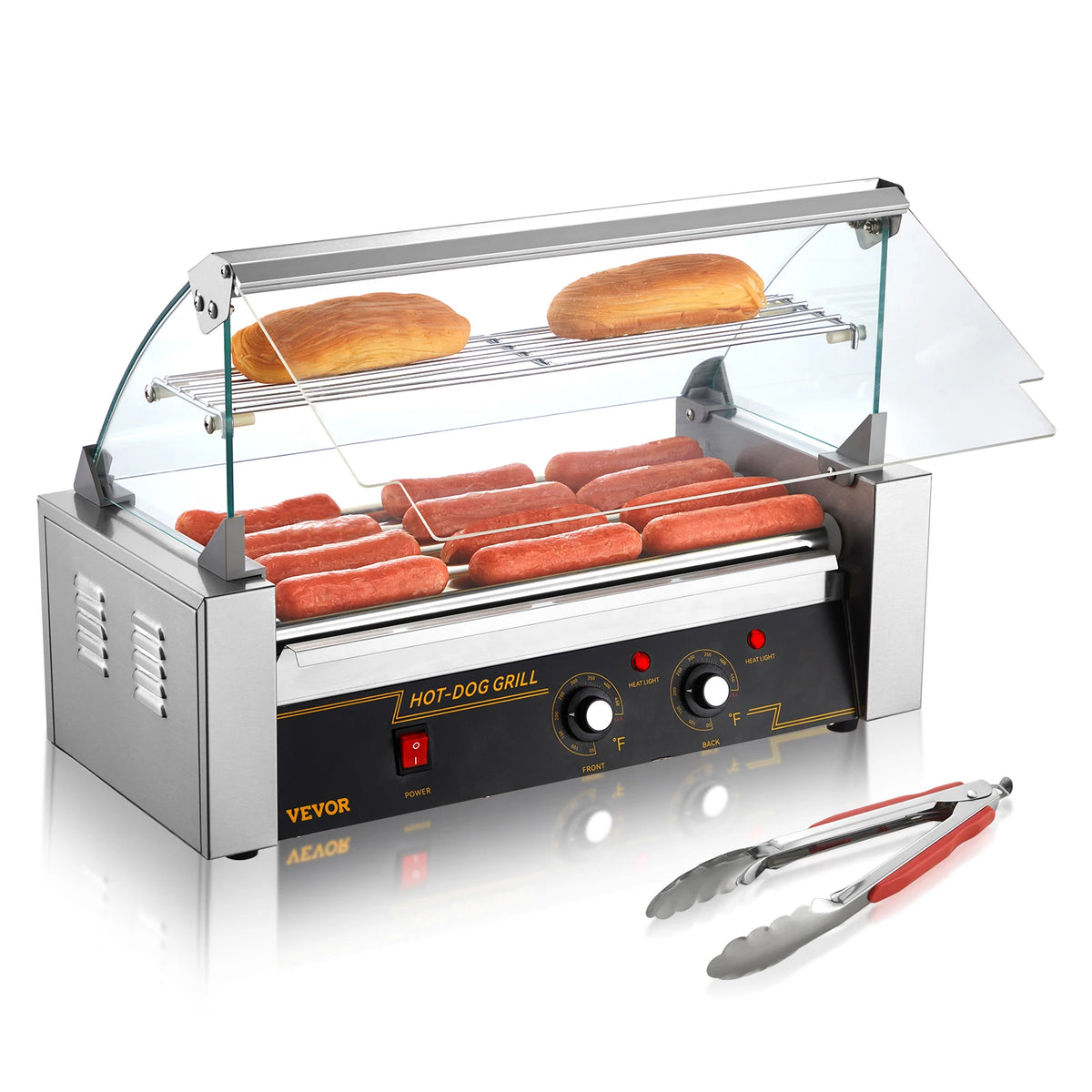 SucceBuy Commercial Hot Dog Roller Electric Sausage Maker Grill Machine