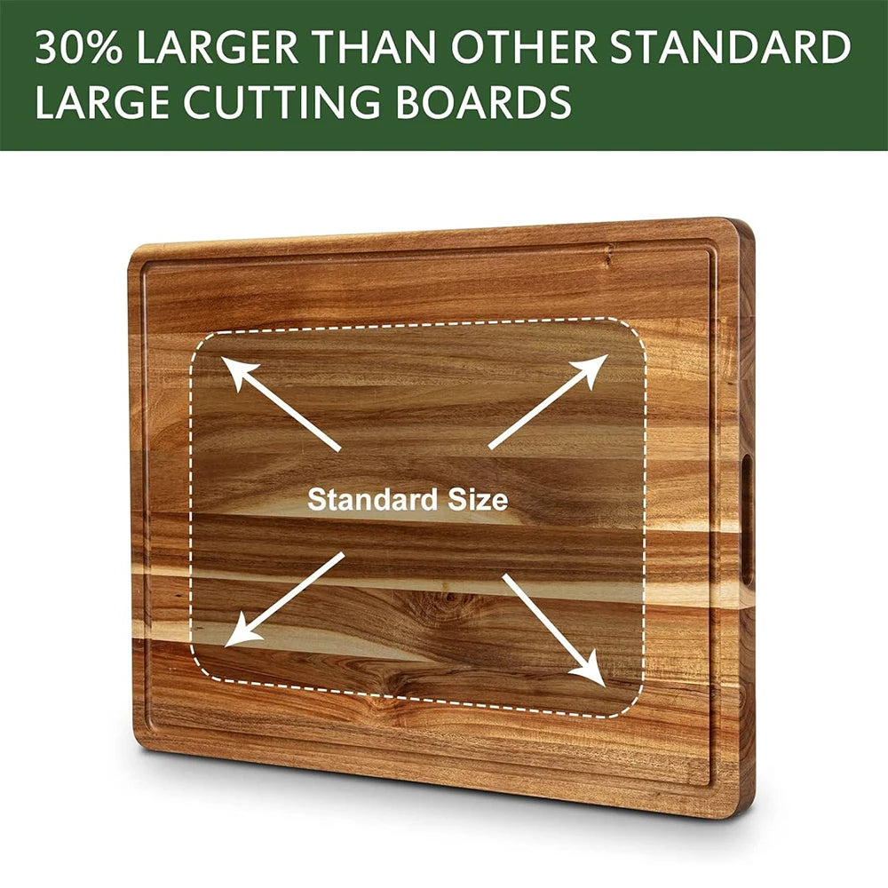 Twister CK Extra Large Wood Cutting Board With Juice Groove