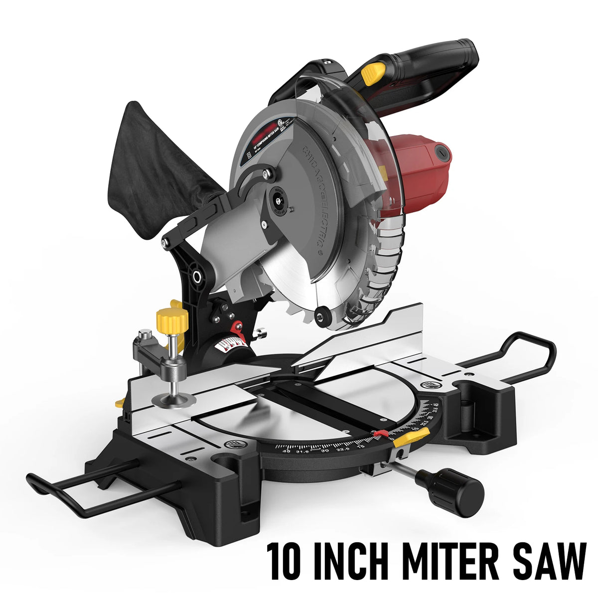 Single Bevel Compound Miter Saw Featuring 15 Amp Motor