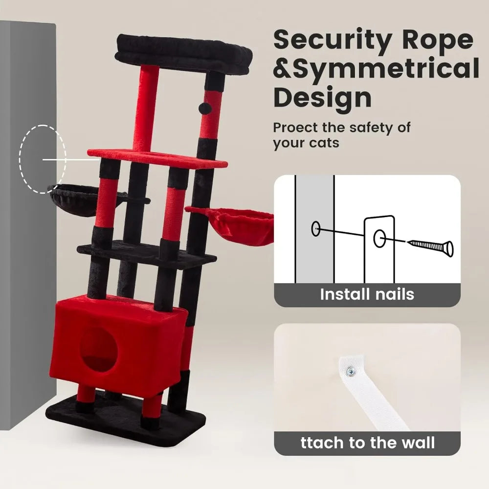 Nbvcx Heavy Duty Extra Large Multi Level Cat Tree Tower