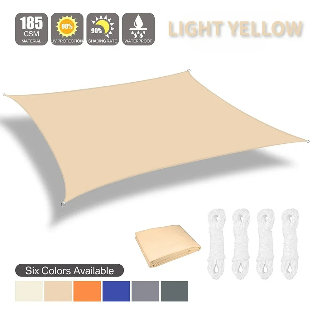 Waterproof Sun Shade Sail For Outdoor Camping And Garden