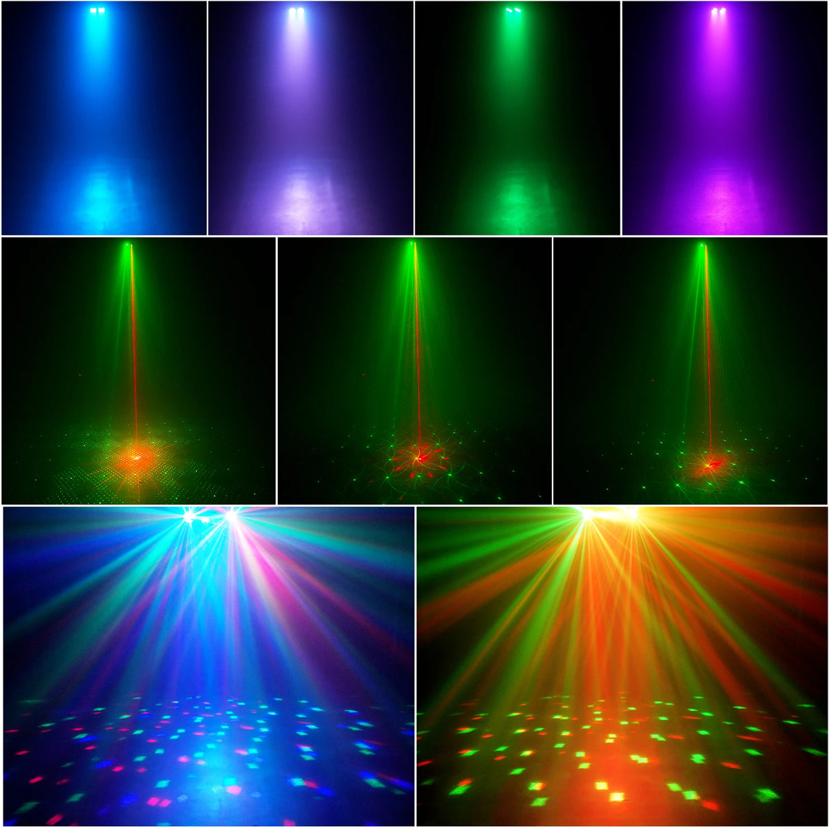U'King Mini 5in1 RGB Stage Light With Remote