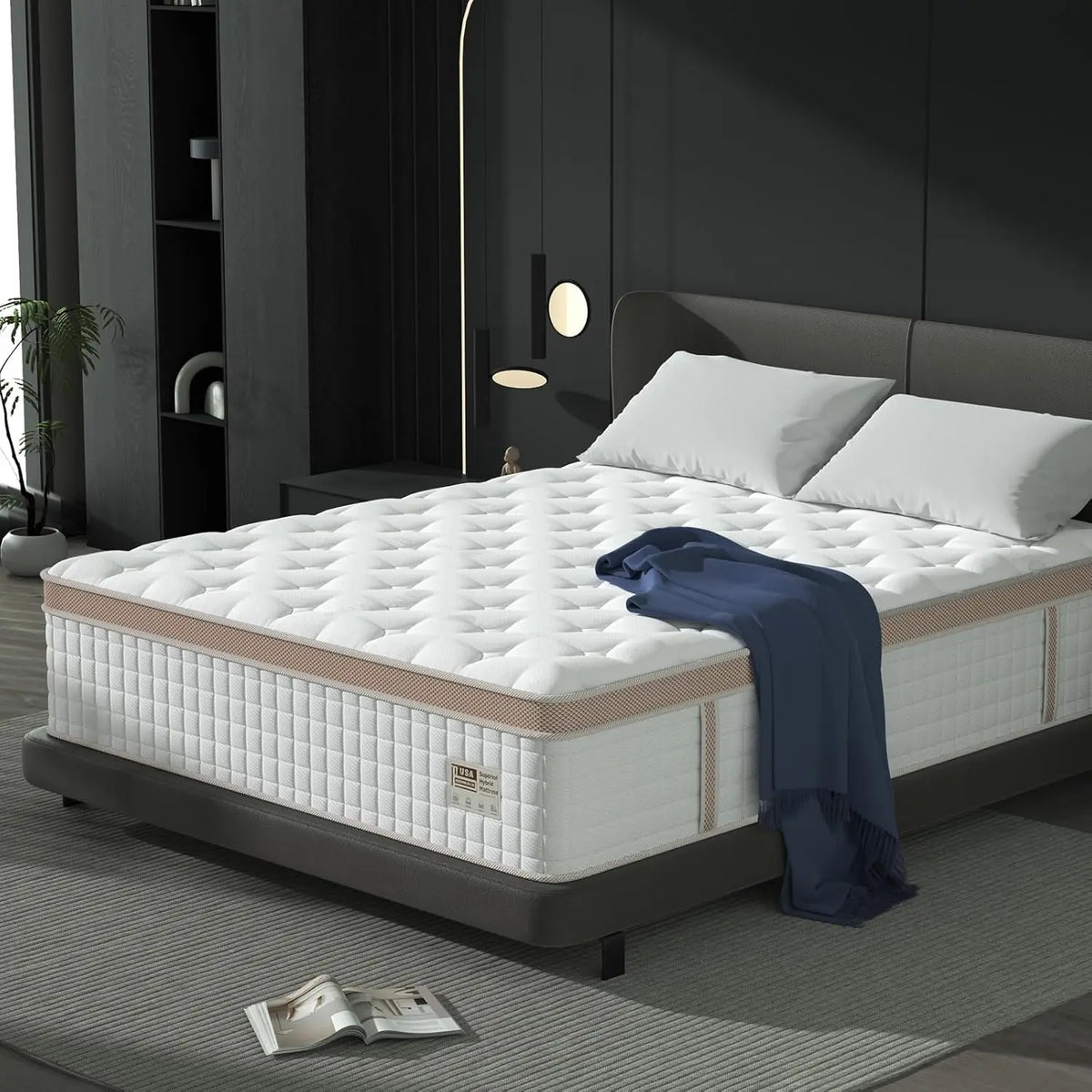 BedStory Luxury Hybrid Gel Memory Foam Mattress Pocket Springs Usa