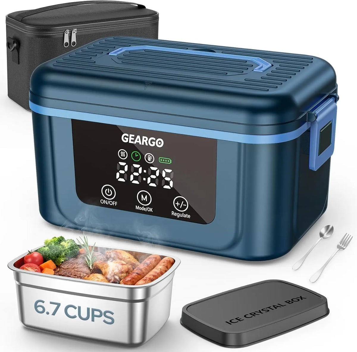 Cordless Rechargeable Self Heating Lunch Box With Reliable Performance