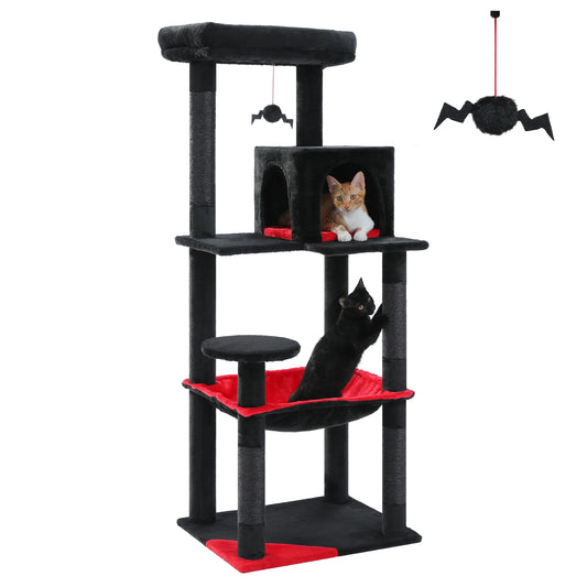 PAWZ Road Gothic Cat Tower with Hammock Sisal Scratching Condo