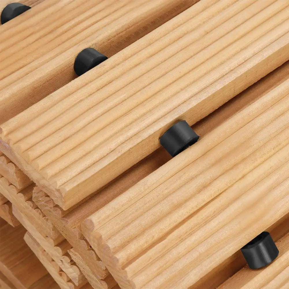 Wooden Garden Pathway Roll Outdoor Walkway Mat For Backyard Patios