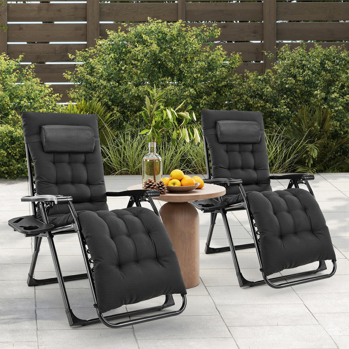 JHK Zero Gravity Recliner Portable Folding Patio Lounge Chair