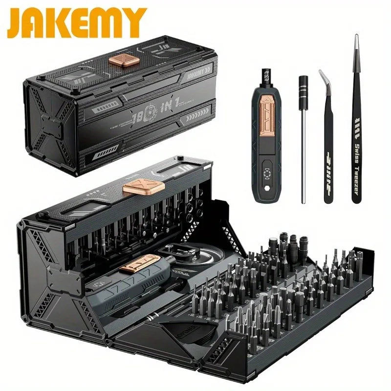JAKEMY 180 In 1 Precision Magnetic Screwdriver Set Multifunctional Toolkit