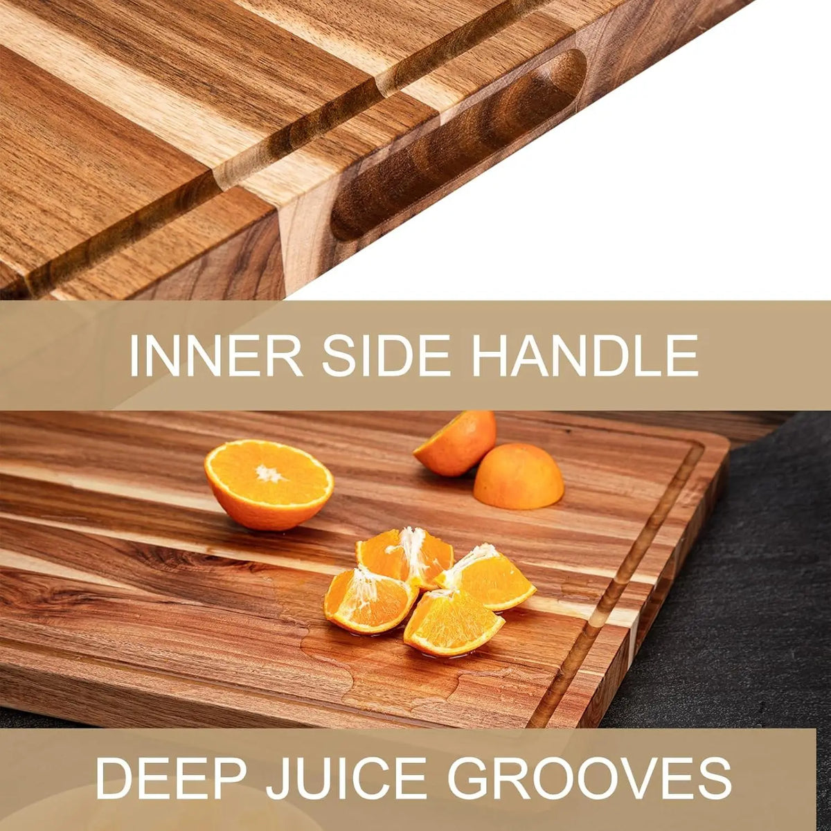 Twister CK Extra Large Wood Cutting Board With Juice Groove