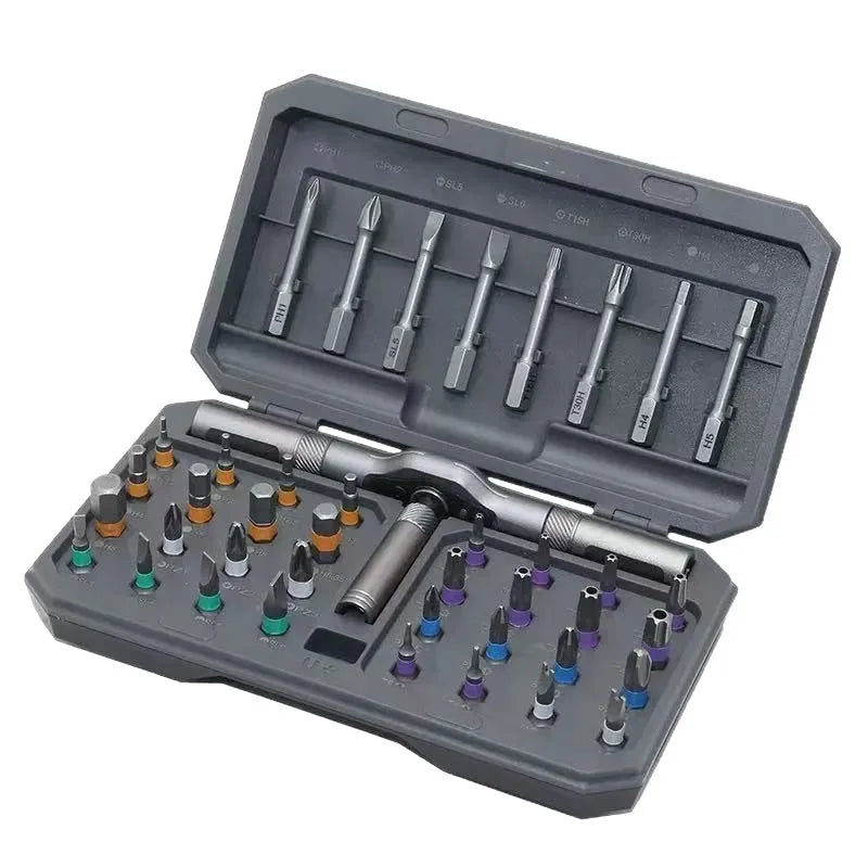 Professional 42 Piece Magnetic Screwdriver Set Repair Tool Kit