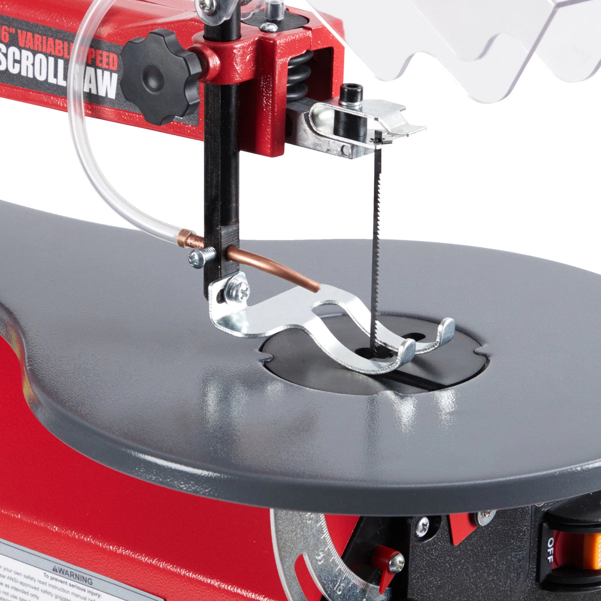 HiMISS Variable Speed Scroll Saw With Tilting Table Led Light