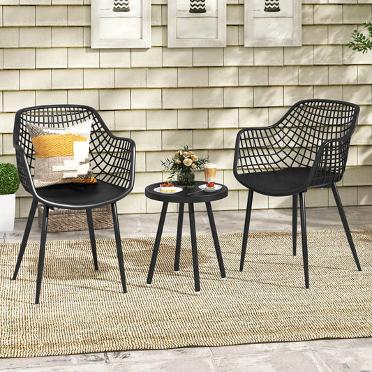 HOMASIS All Weather Heavy Duty Patio Bistro Dining Set
