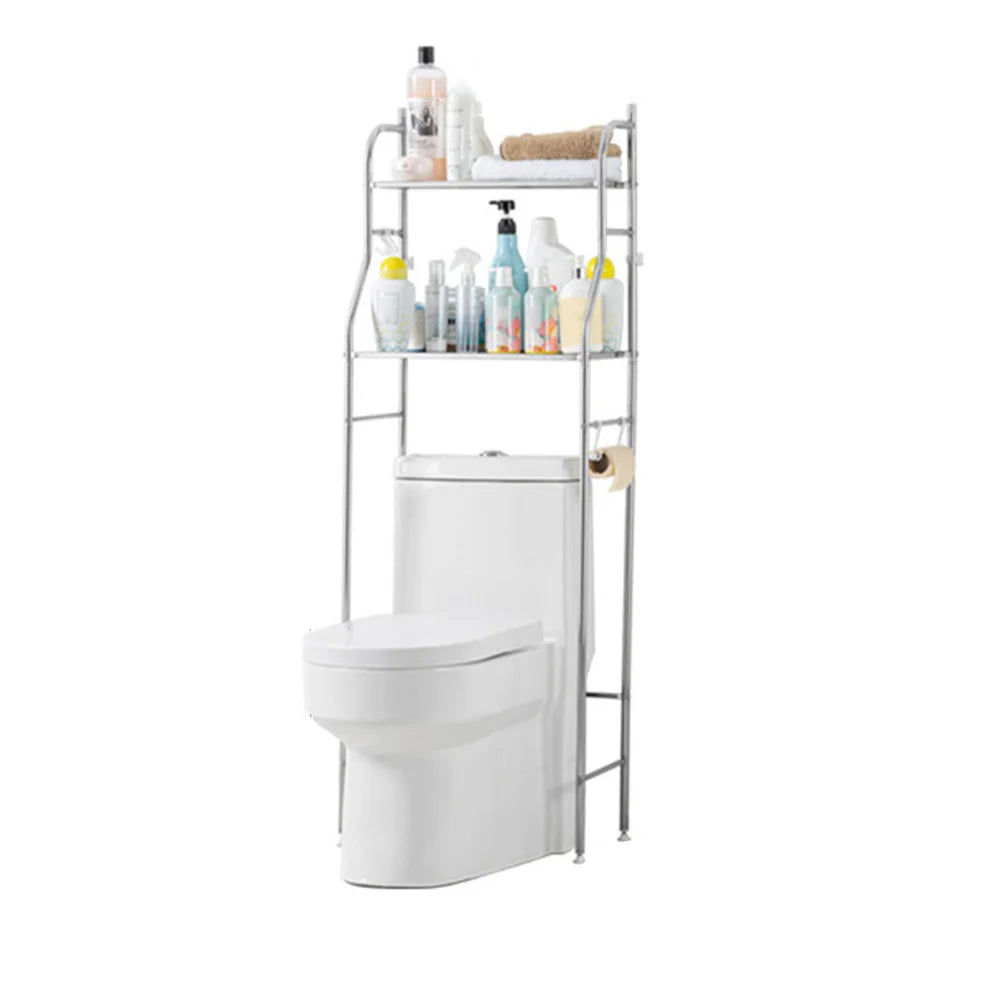 Studyset Stainless Steel Over Toilet Storage Shelf With Paper Holder