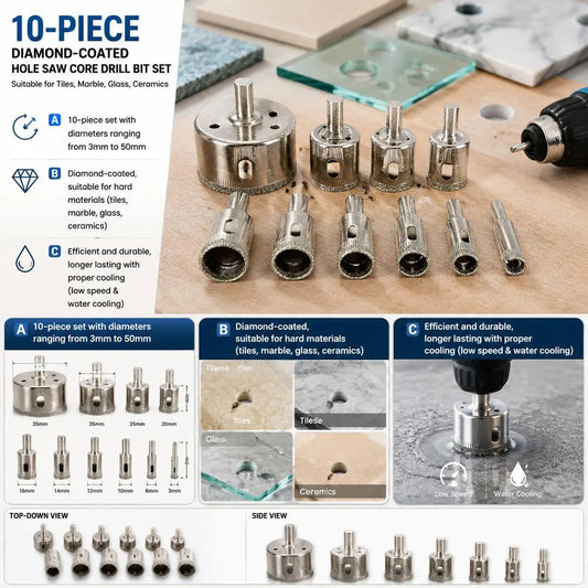 Premium Diamond Core Drill Bits For Tile And Glass