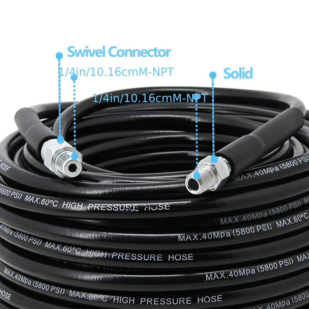 Durable Sewer Jetter Kit For Pressure Washer Drain Cleaning Hose