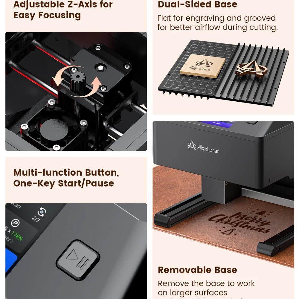 AlgoLaser 5W Compact Laser Engraver And Cutter For Diy Projects