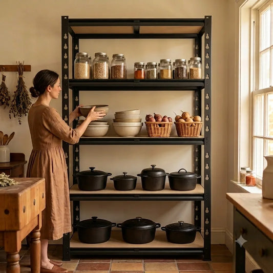 5 Tier Metal Shelving Unit Heavy Duty Pantry Storage Rack