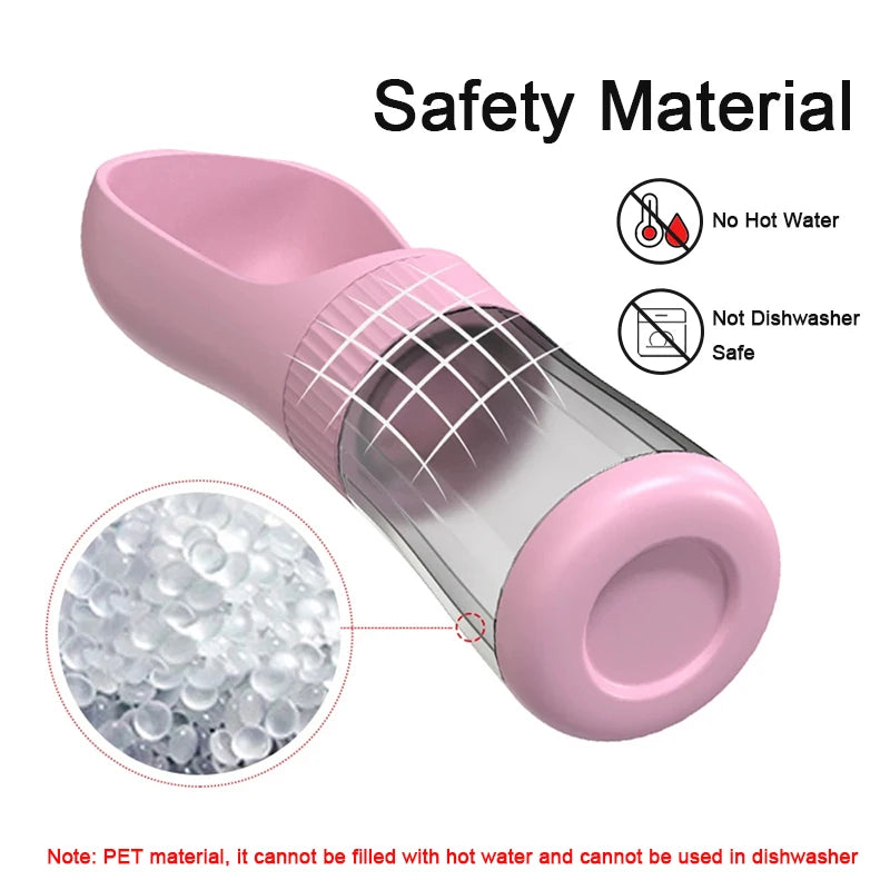 Portable Two In One Pet Water Bottle And Food Dispenser