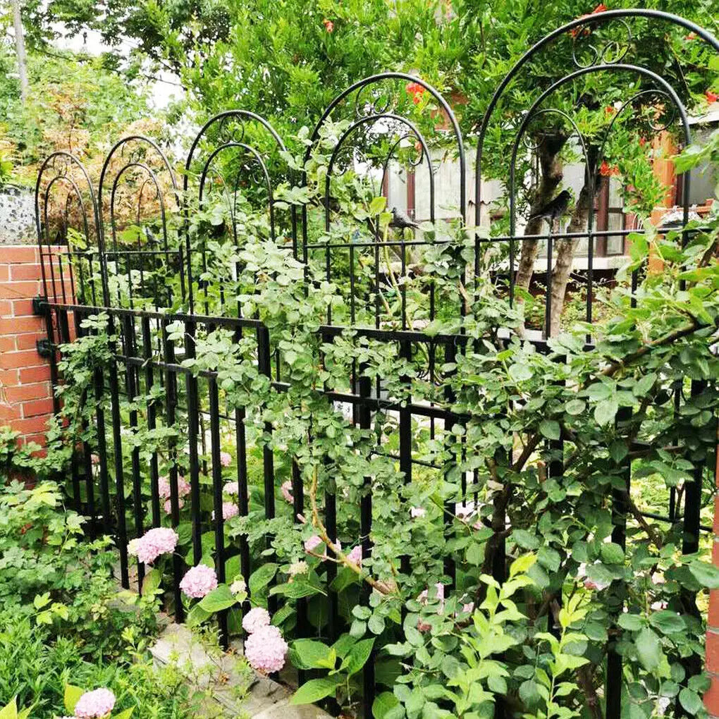 Metal Garden Trellis Climbing Plant Flower Screen Support Landscape Border