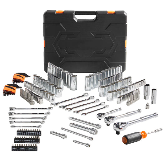 SucceBuy Professional Tool Set 145 Pieces Sae Metric Wrench Kit