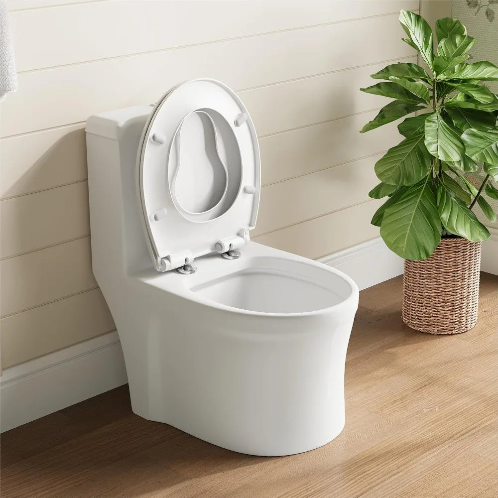Universal Slow Close Toilet Seat With Antibacterial Quick Release Lid