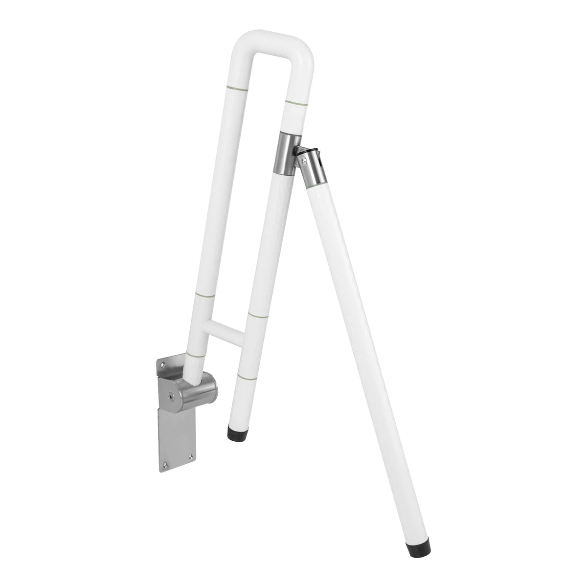 Foldable Drop Down Toilet Grab Bar Handicap Support Assist Rail Metal