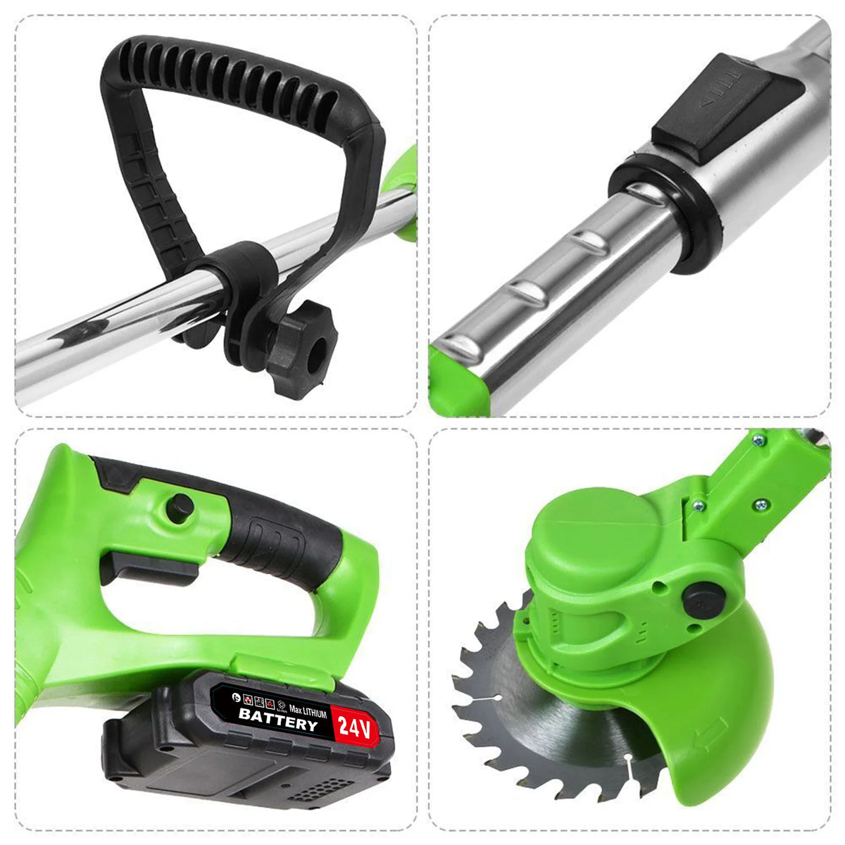 Cordless Brushless Electric 2-In-1 Weed And Grass Trimmer