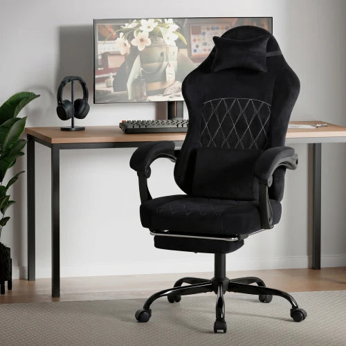 Ergonomic Gaming Chair With Massage Lumbar Support And Adjustable Height