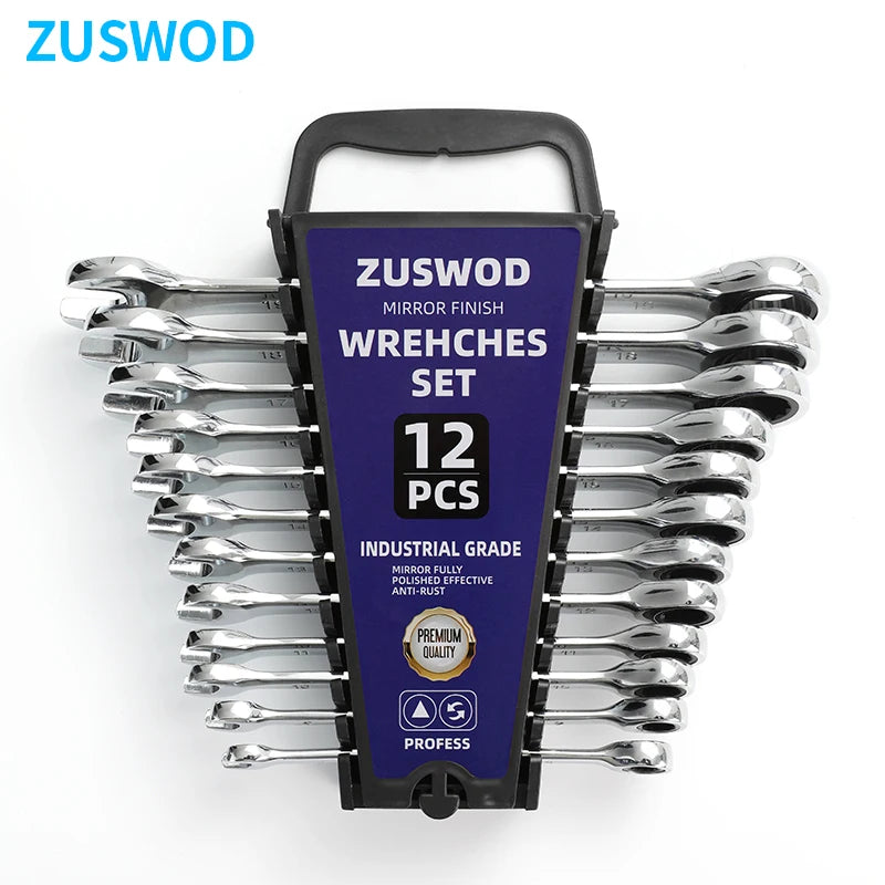 Opening Plum Blossom Dual-Use Ratchet Wrench Set Chrome Vanadium