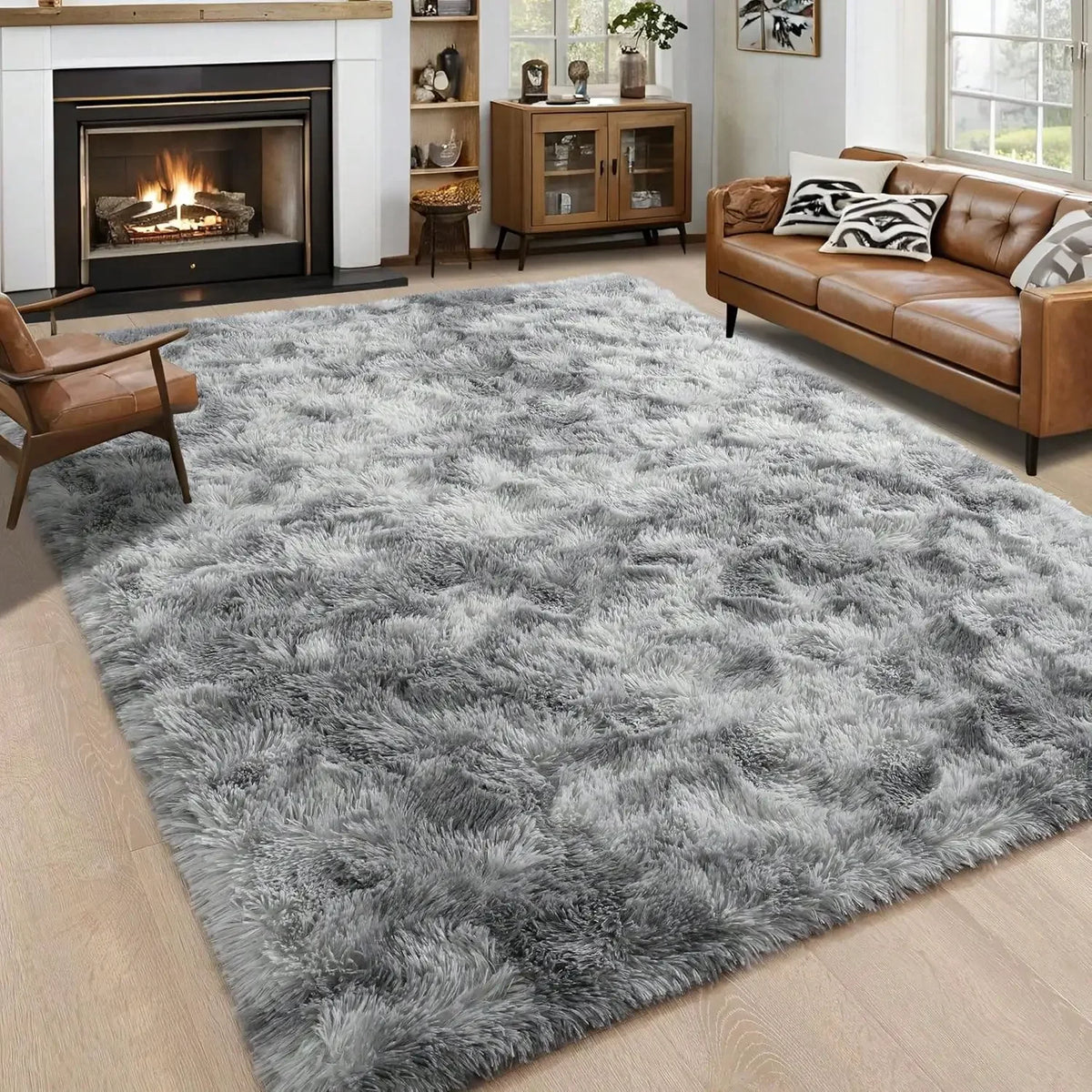 Premium Plush Thick Pile Carpet Non Slip Soft Area Rug