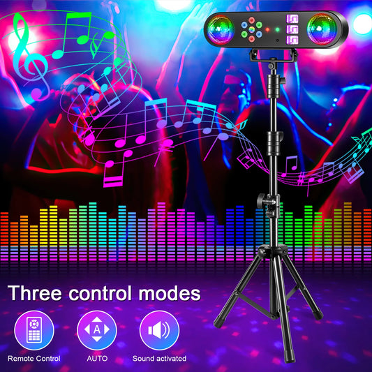 U'King Mini 5in1 RGB Stage Light With Remote