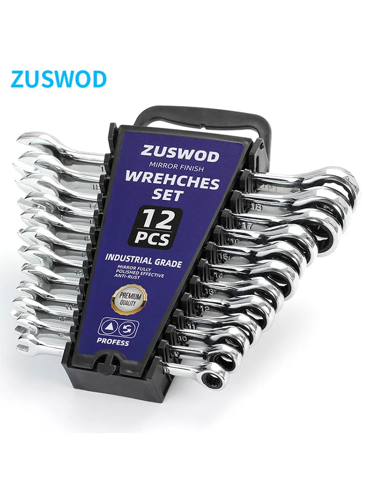 Opening Plum Blossom Dual-Use Ratchet Wrench Set Chrome Vanadium
