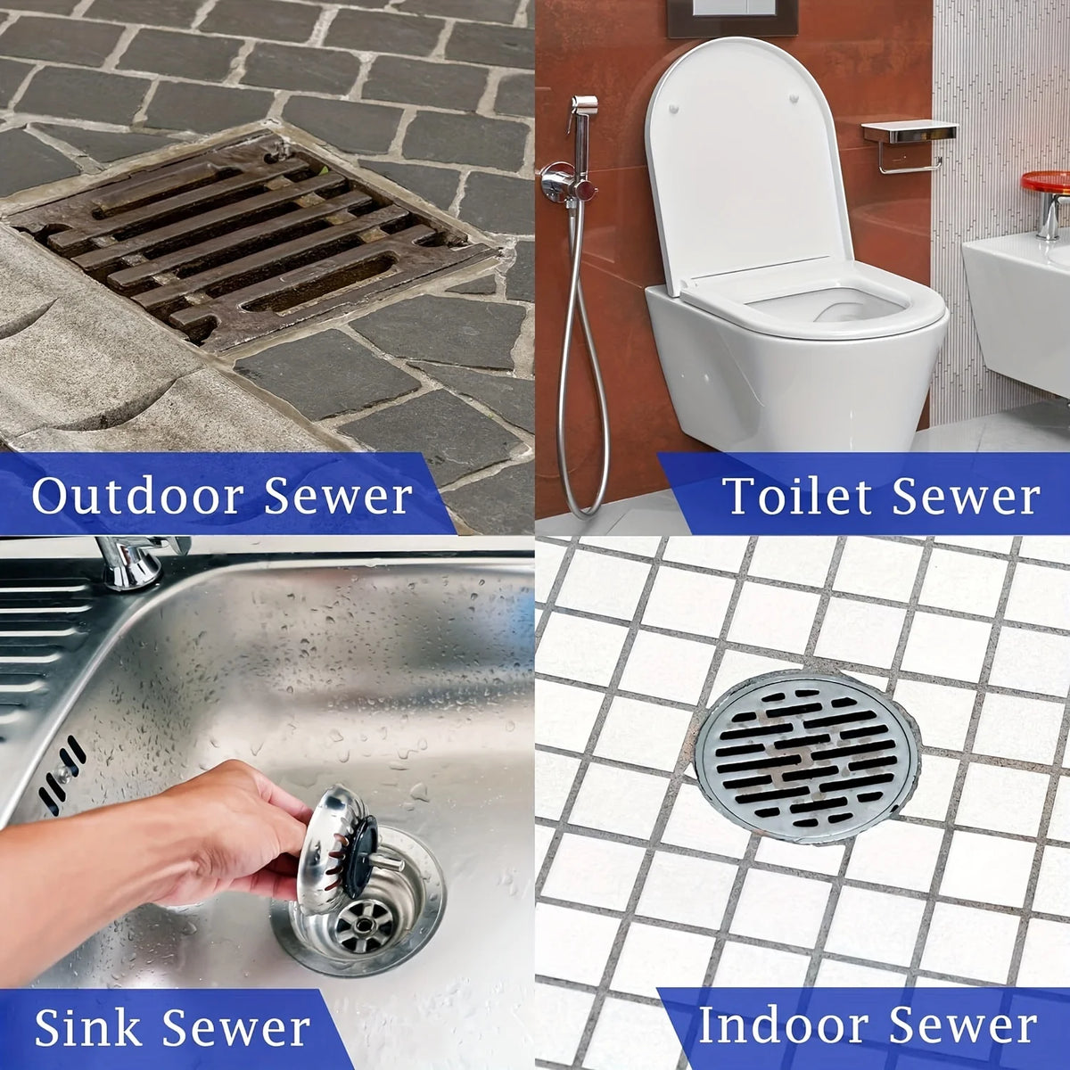 Durable Sewer Jetter Kit For Pressure Washer Drain Cleaning Hose