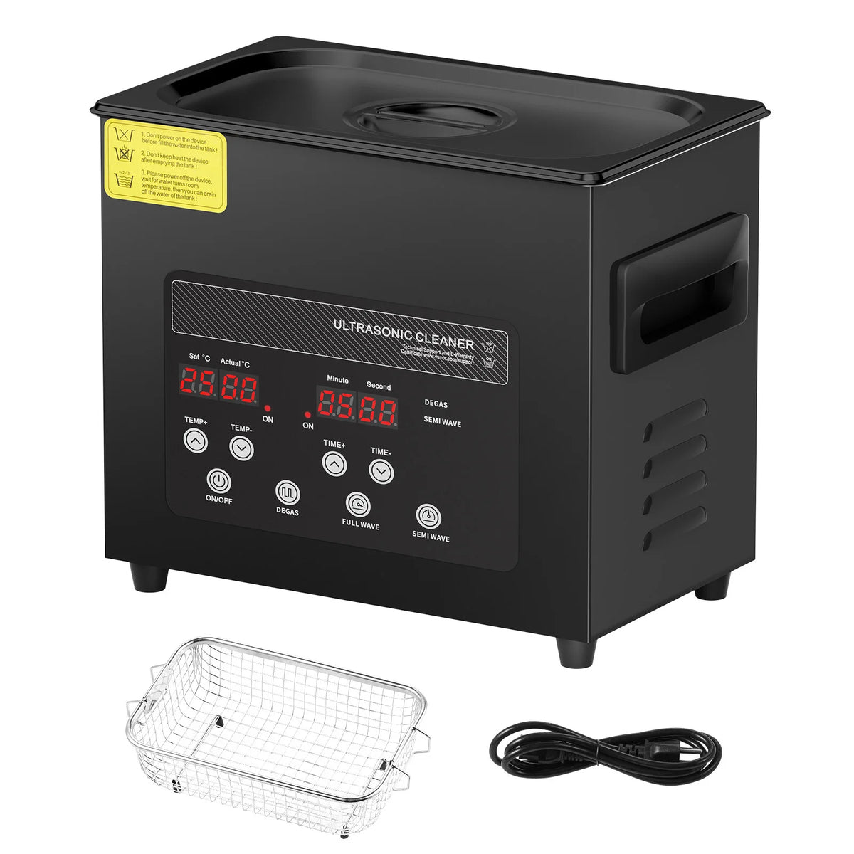 SucceBuy Portable Ultrasonic Cleaner With Adjustable Timer