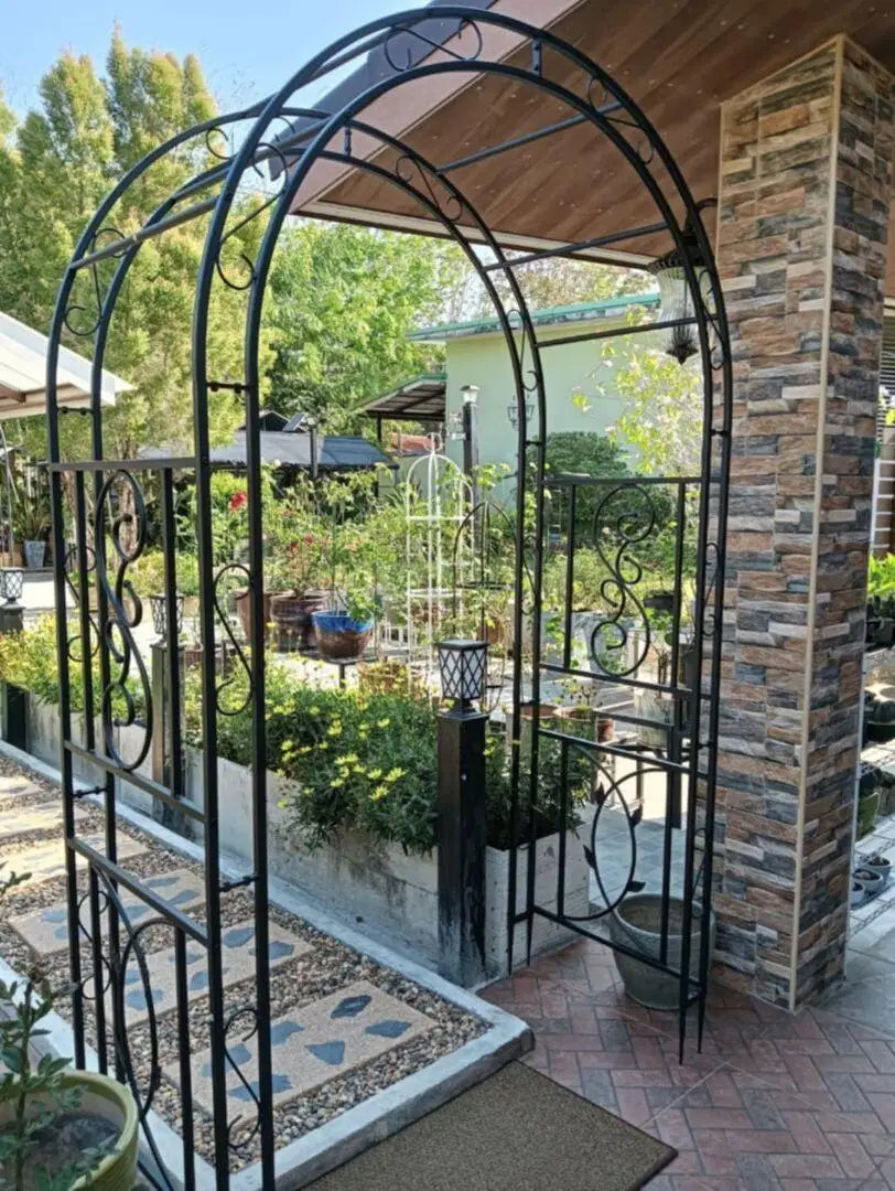 Heavy Duty Metal Garden Arbor Vine Flower Trellis