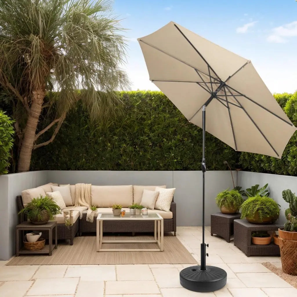 Weighted Patio Umbrella Base Sand Or Water Fillable Adjustable
