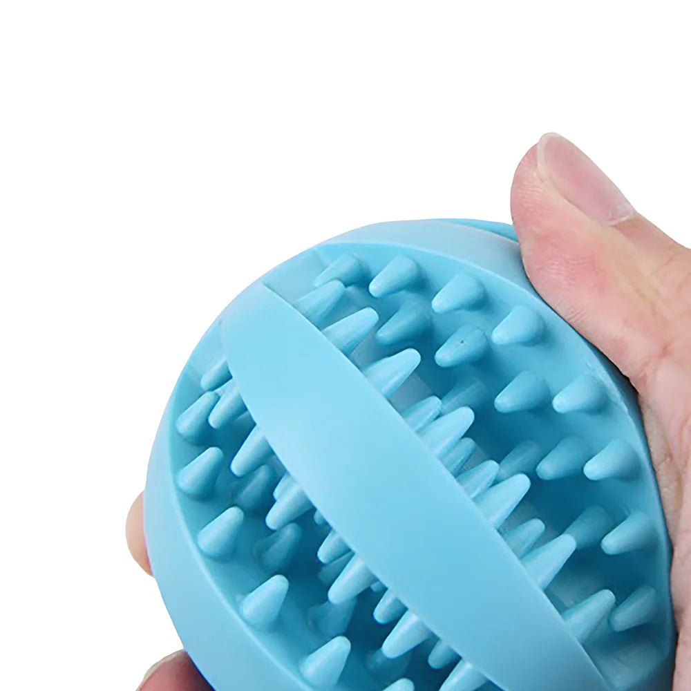 Interactive Rubber Dog Chew Ball Teething Puzzle Training Toy