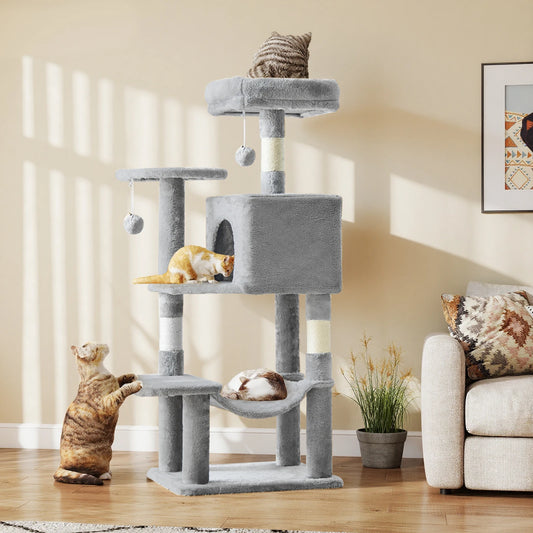 JHK Cat Tree Tall Multi Climbing Tower For Indoor Cats