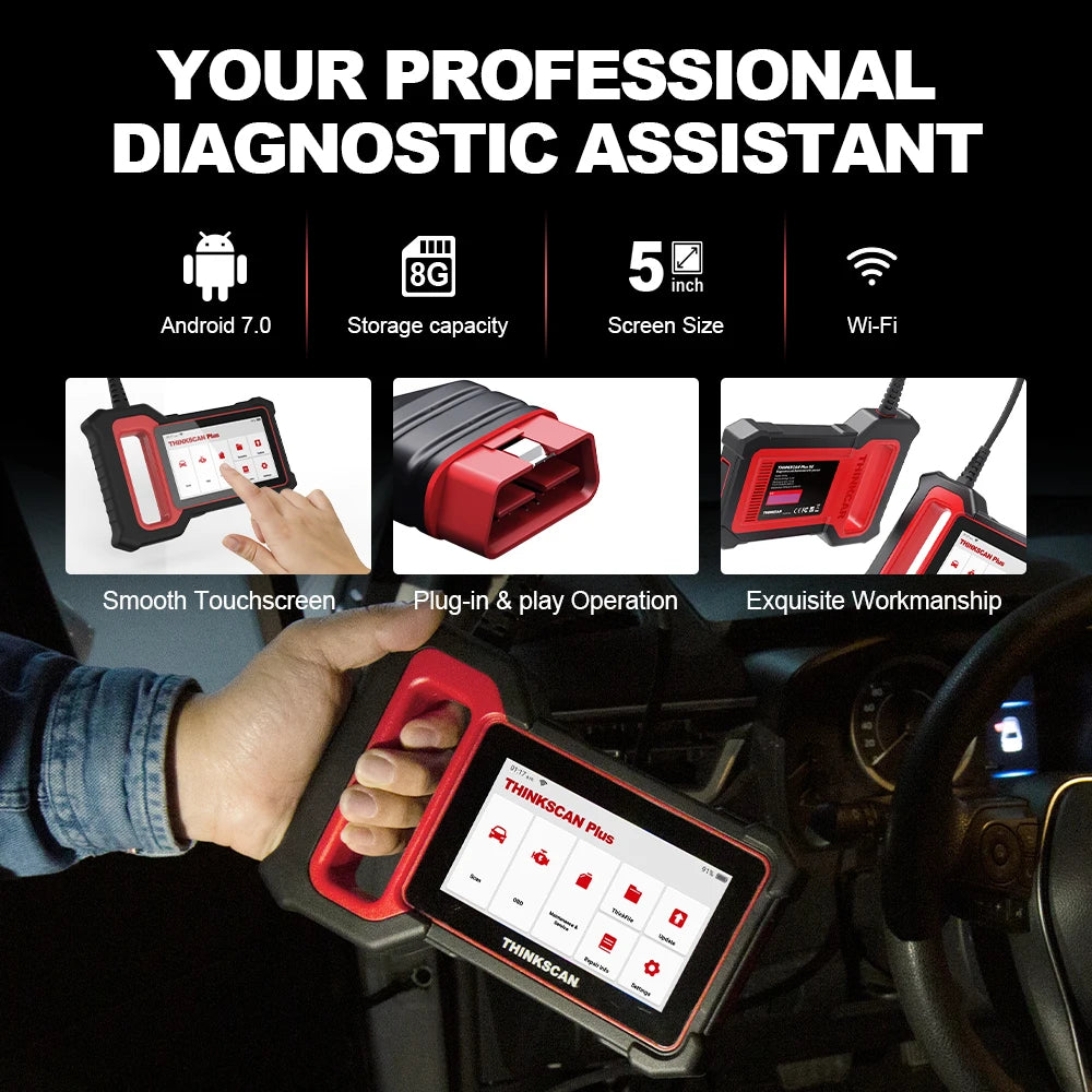 THINKCAR Thinkscan Plus S7 OBD2 Professional Car Diagnostic Scanner Tool